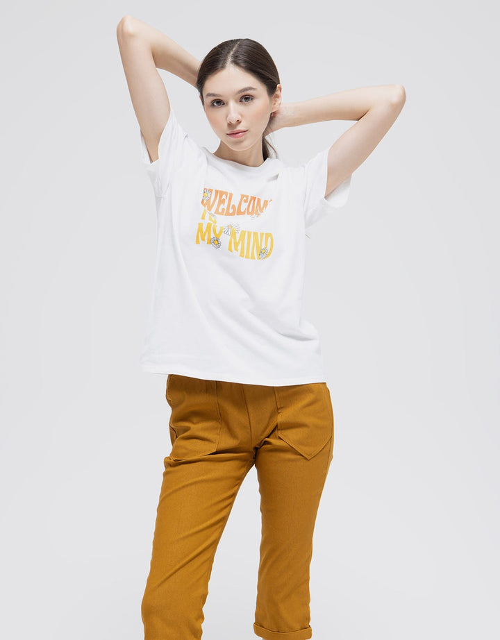 Details Welcome To My Mind Kaos Wanita