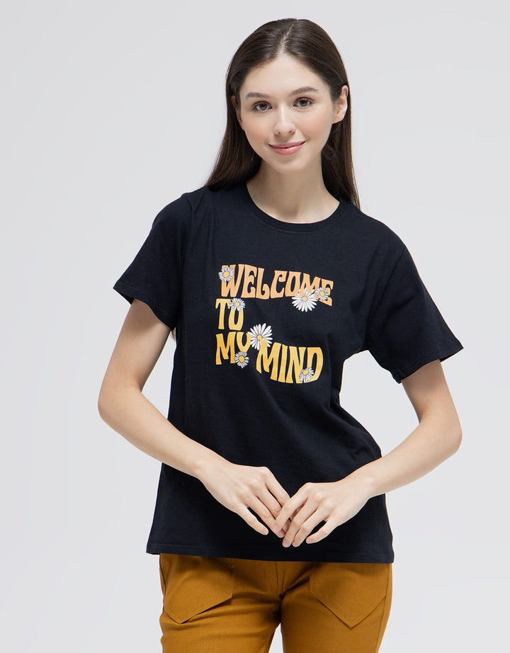 Details Welcome To My Mind Kaos Wanita