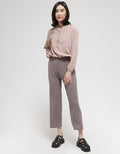Details Celana Panjang Basic Knit Bottom Wanita