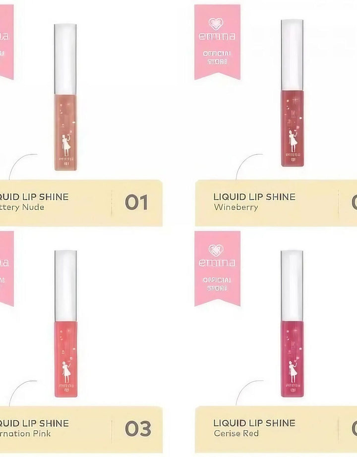 Emina Liquid Lip Shine Wineberry 4.5Ml