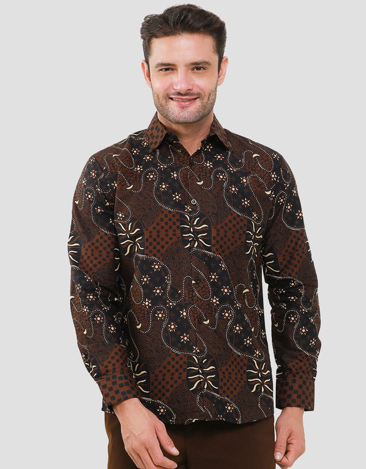 Arjuna Weda Kemeja Sogan Serat Kayu