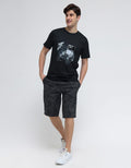 Nevada Short Pants Rib Bottom Print Camo