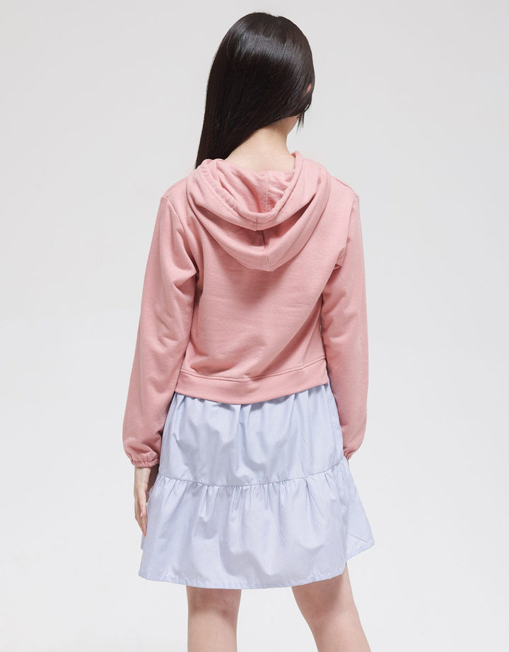 Nevada Midi Dress Hoodie With Embro Girls