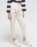 Nevada Jogger Knit With Chenille Flowers