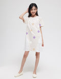 Nevada Chenille Flowers Midi Dress for Girls