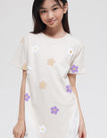 Nevada Chenille Flowers Midi Dress for Girls