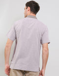 Al Mustika Baju Koko Wolsten Pink Short