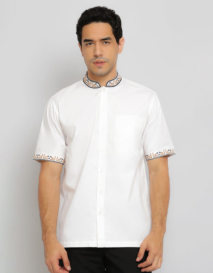 Al Mustika Macaroon Bw Short Koko Shirt