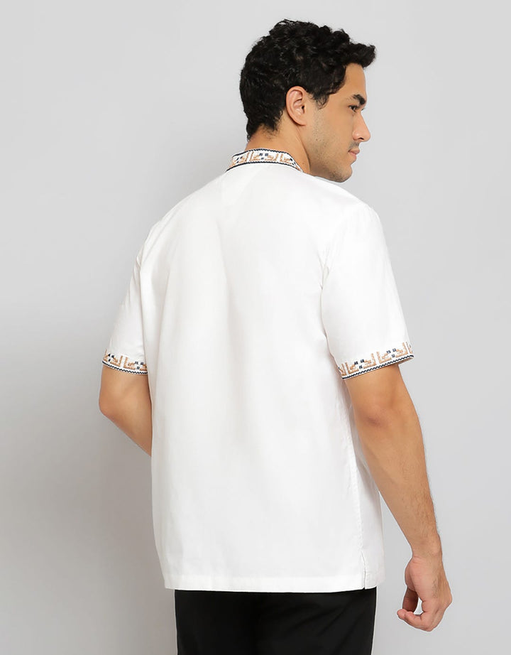Al Mustika Macaroon Bw Short Koko Shirt