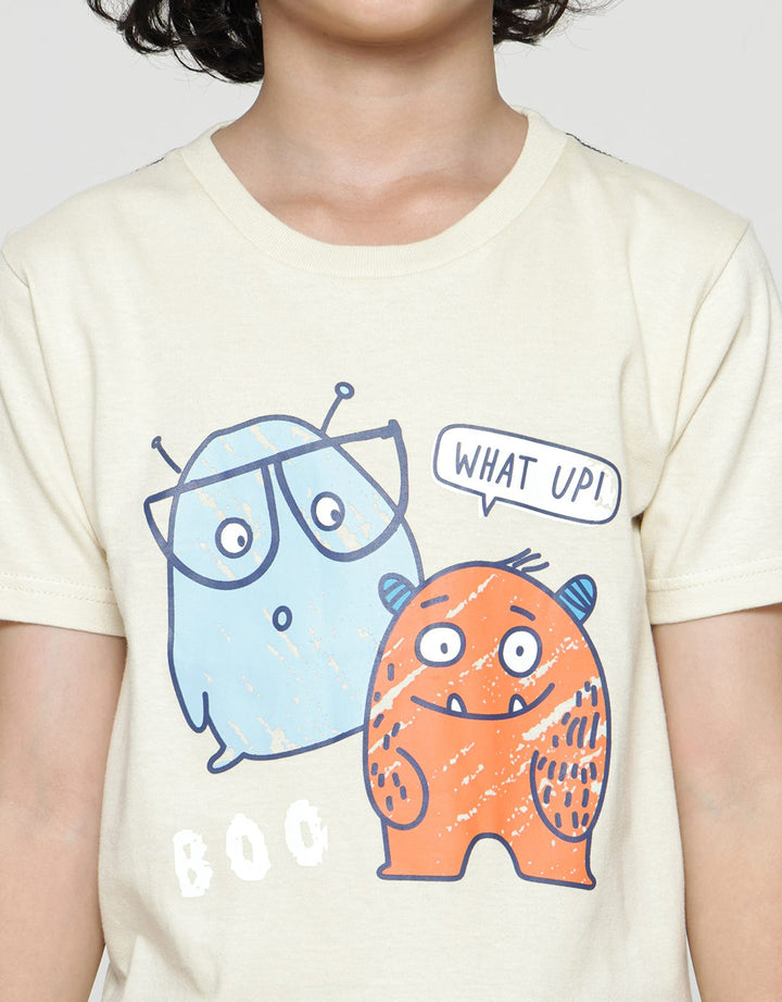 Little Monster Boo Kaos Anak Laki-laki