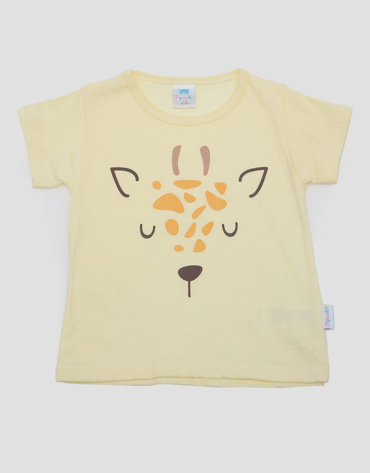 Pipiniko Girrafe Print Kaus Bayi Perempuan
