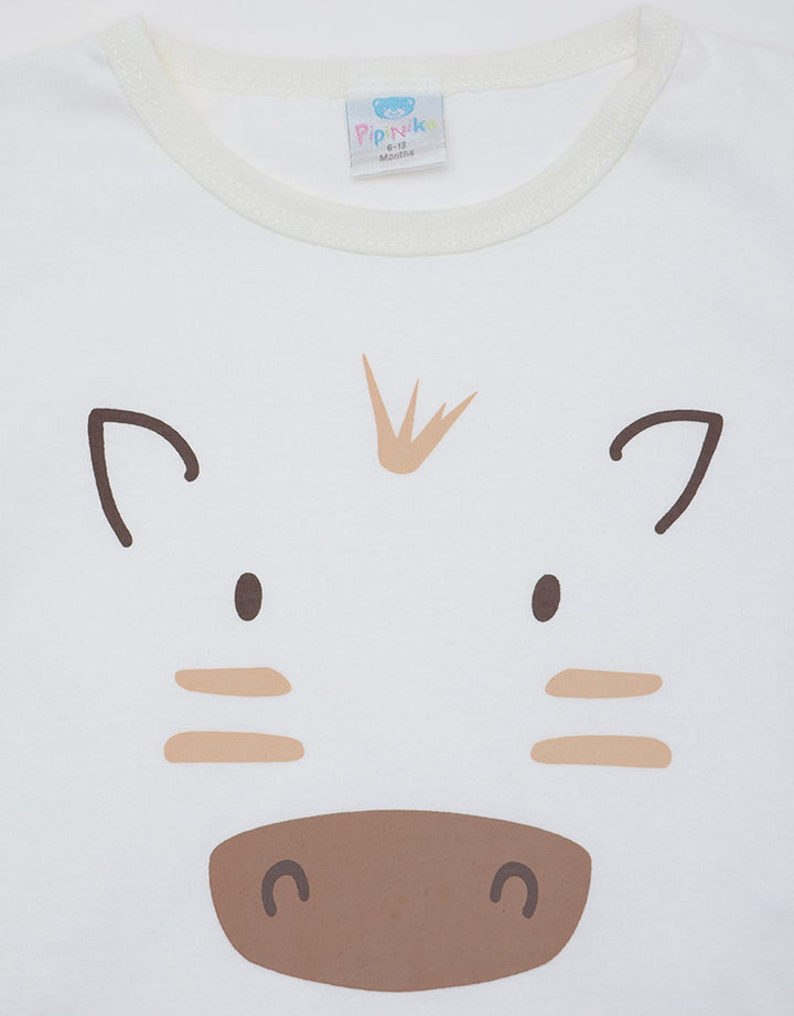 Pipiniko Cow Print Kaus Bayi Perempuan