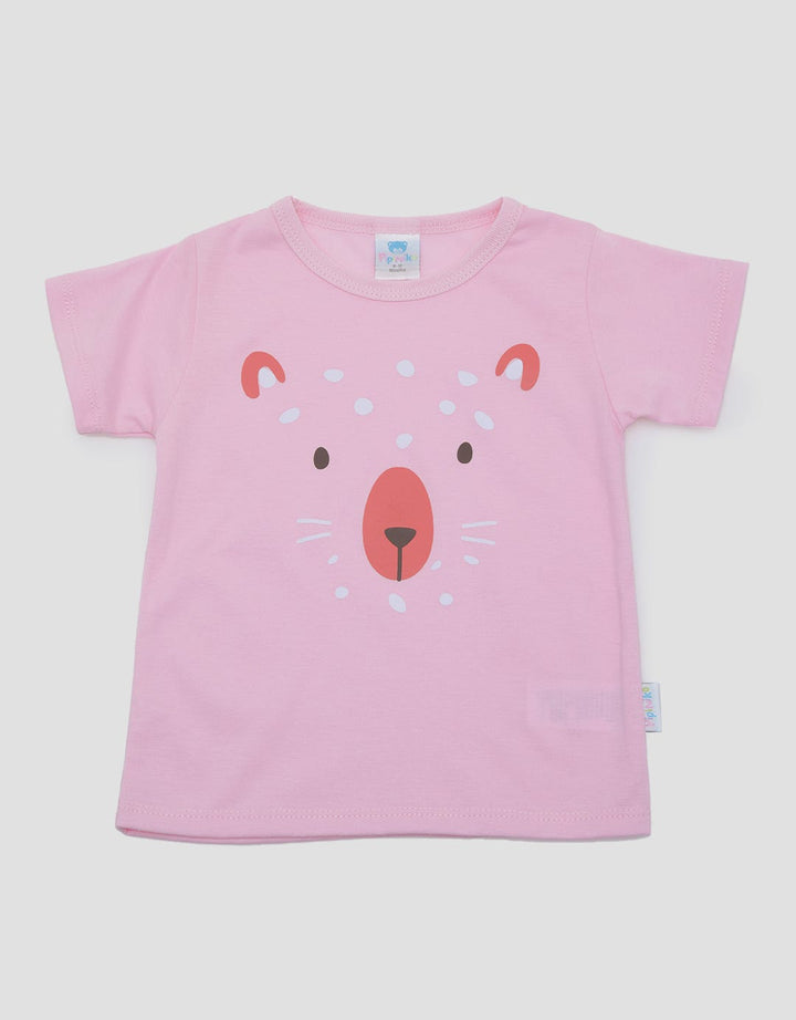 Pipiniko Cheetah Print Kaus Bayi Perempuan