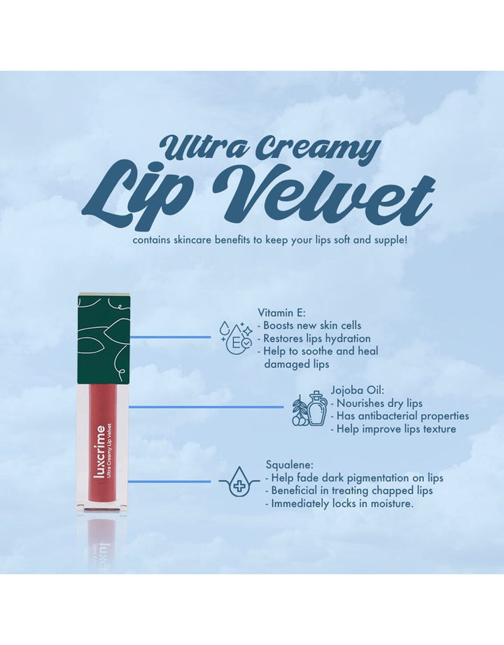 Luxcrime Ultra Creamy Lip Velvet Berry Mojito 4.5 gr