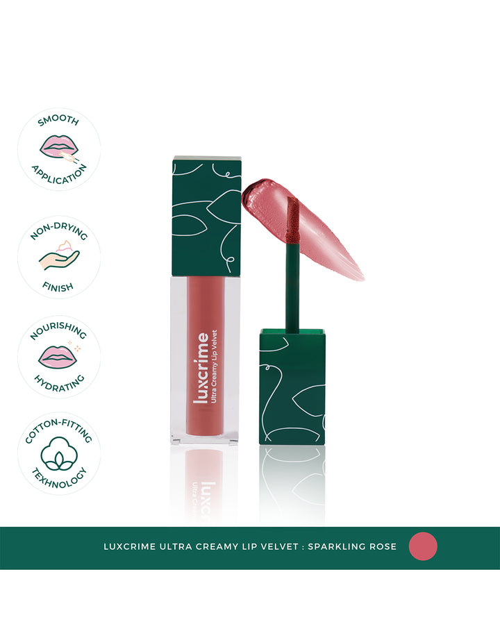 Luxcrime Ultra Creamy Lip Velvet Sparkling Rose