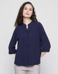 Anyday Button Sleeve Blouse Wanita