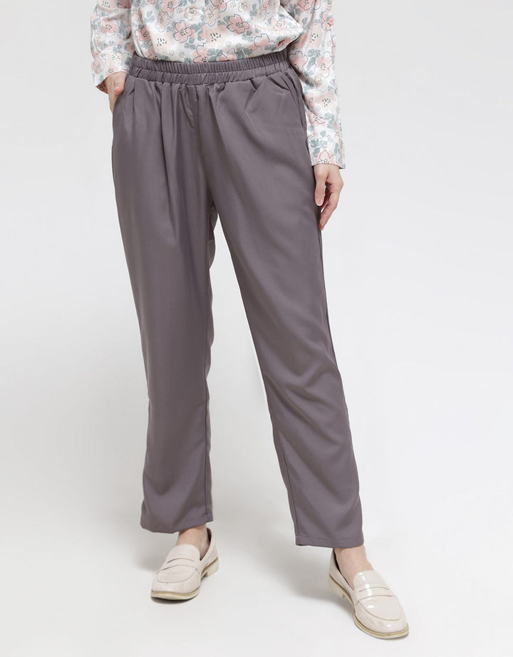 Anyday Solid Color Tapered Women's Long Pants