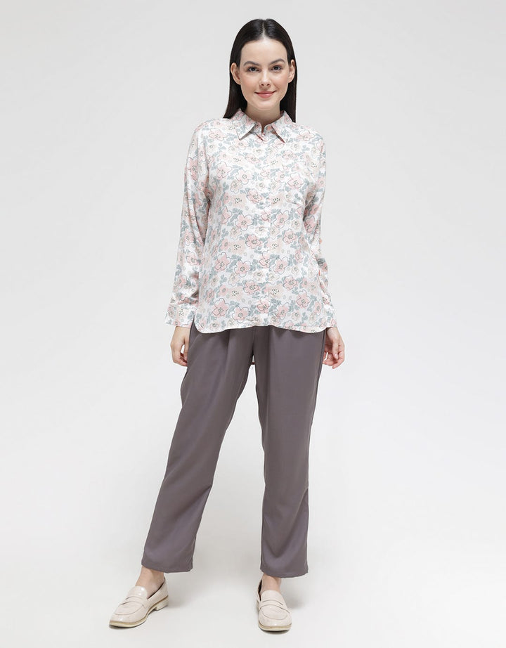 Anyday Solid Color Tapered Women's Long Pants