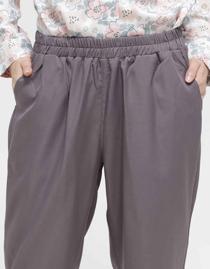 Anyday Solid Color Tapered Women's Long Pants