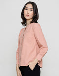 Exit Venaya Blouse Lengan Panjang Wanita Plain