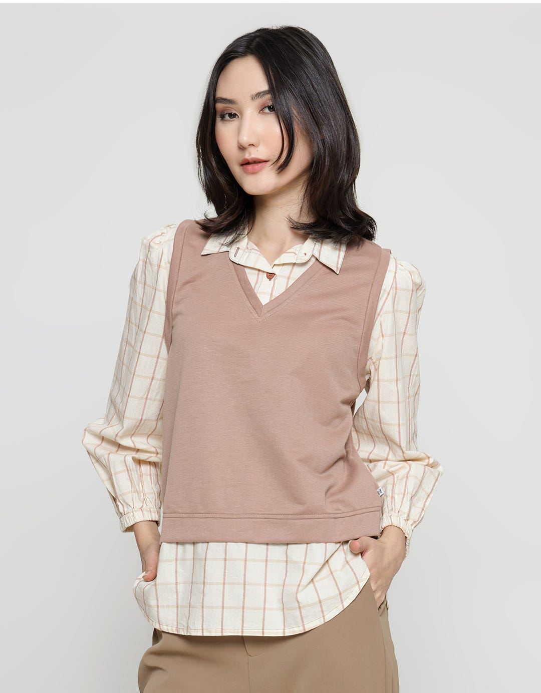 Expand Lettice Blouse Vest Wanita