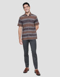 Cardinal Mid Stripe Kemeja Pria