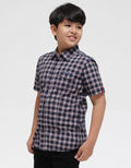 Cardinal Kids Boy Plaid Short Sleeve Shirt
