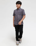 Cardinal Kids Boy Plaid Short Sleeve Shirt