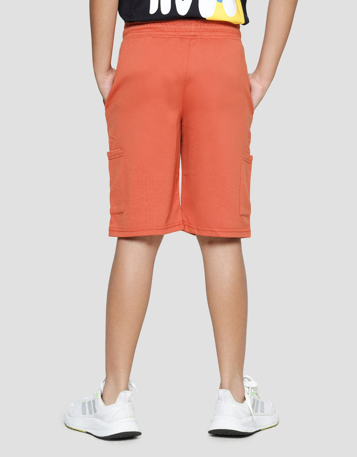 Nevada Knit Solid Cargo Celana Pendek Anak Laki-Laki