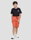 Nevada Knit Solid Cargo Celana Pendek Anak Laki-Laki