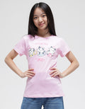 Aero Short Sleeve T-Shirt Print Cat Cup Tea