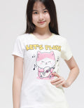 Aero Short Sleeve T-Shirt Tye Dye Cat Lets Play