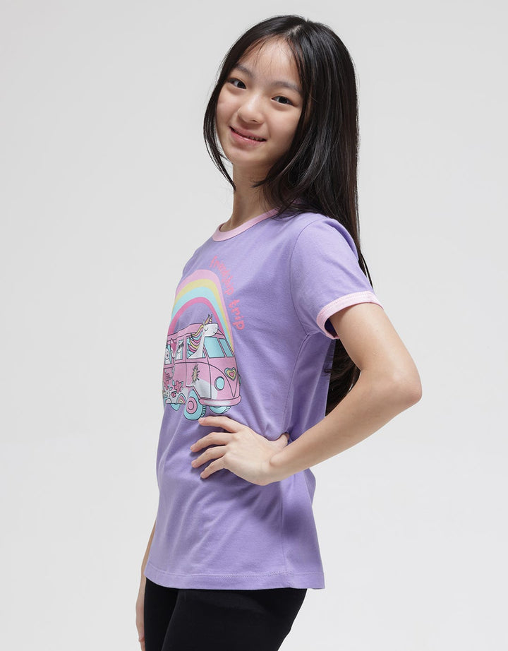 Aero Ringer Friendship Kaos Anak Perempuan