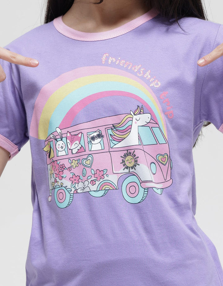 Aero Ringer Friendship Kaos Anak Perempuan