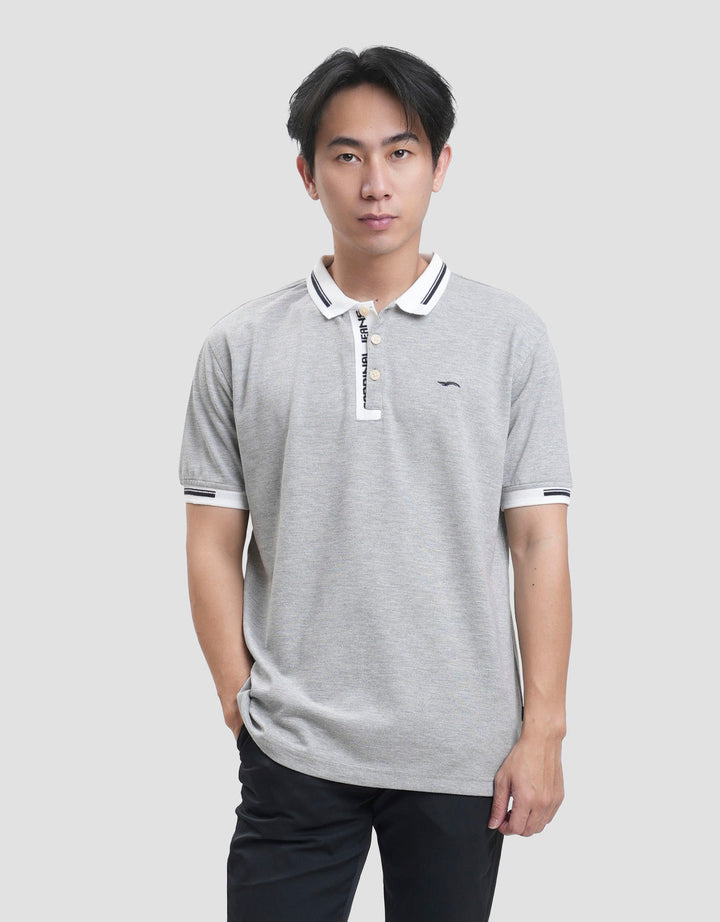 Cardinal Jeans Neck Stripe Kaos Polo Pria