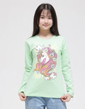 Aero Long Sleeve T-Shirt Unicorn Flower Cloud-Shirt