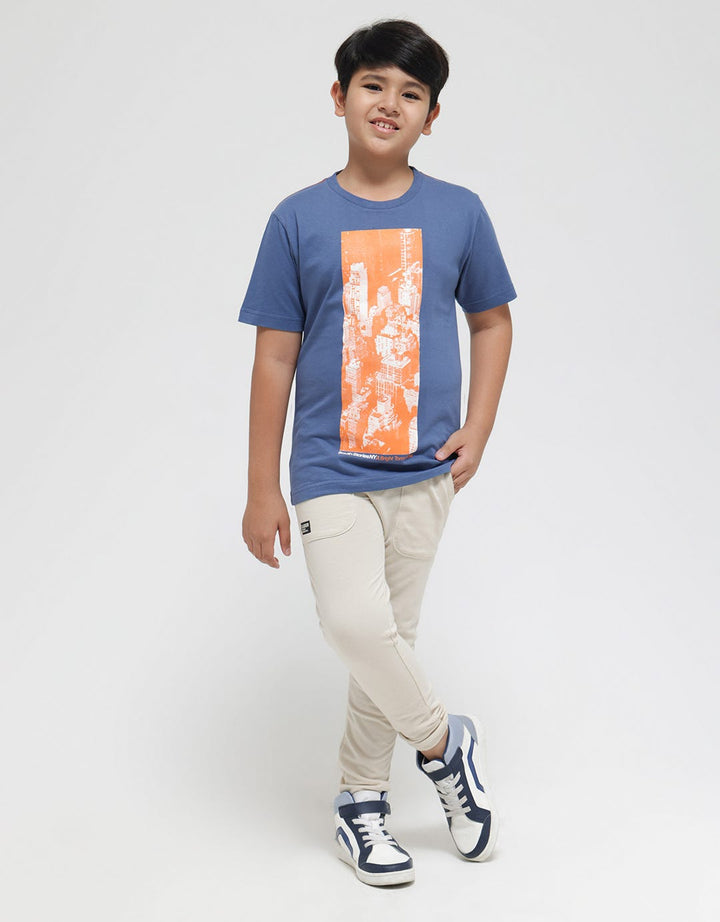 Nevada Blurry City Kaos Anak Laki-laki