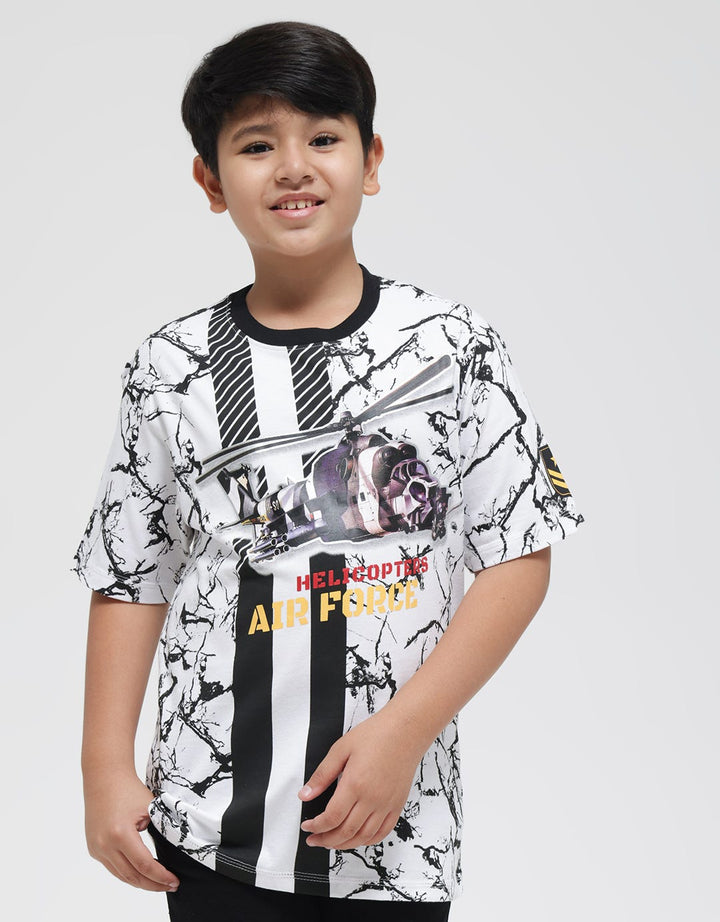 Aero Short Sleeve T-Shirt Print Heli Air Force