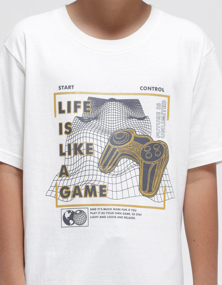 Aero Like Game Print Kaos Anak Laki-laki