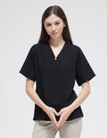 St. Yves Pearl Button Kimono Blouse Wanita