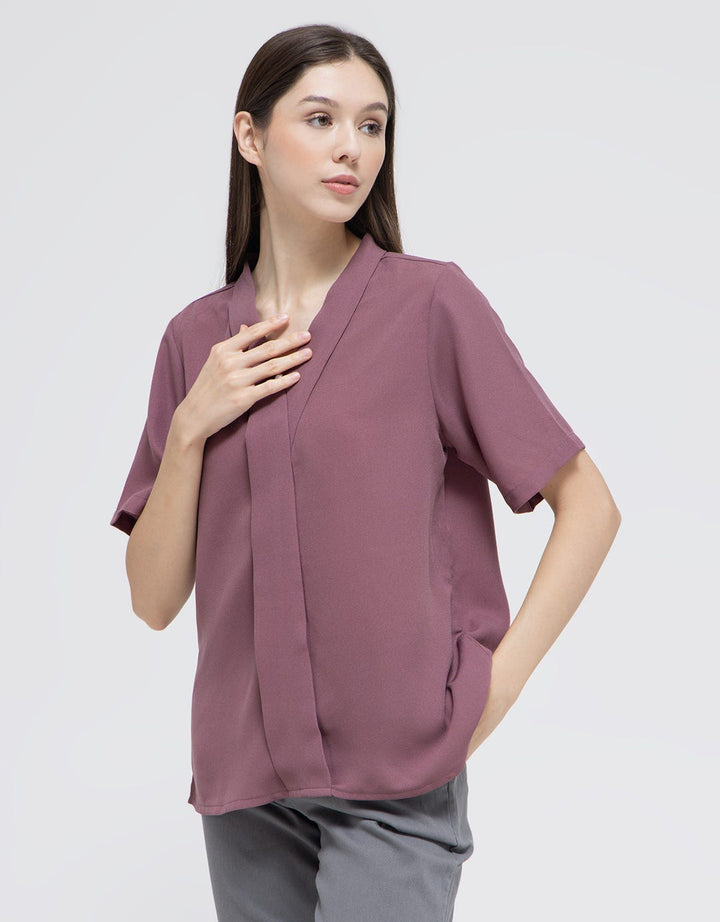 St. Yves Pearl Button Kimono Blouse Wanita