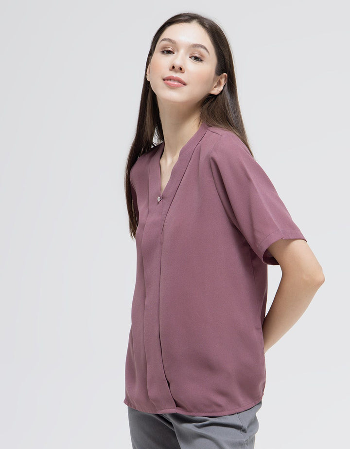 St. Yves Pearl Button Kimono Blouse Wanita