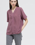 St. Yves Pearl Button Kimono Blouse Wanita
