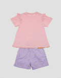 Little M Top - Bottom Set Tshirt Short Jersey Super Cat