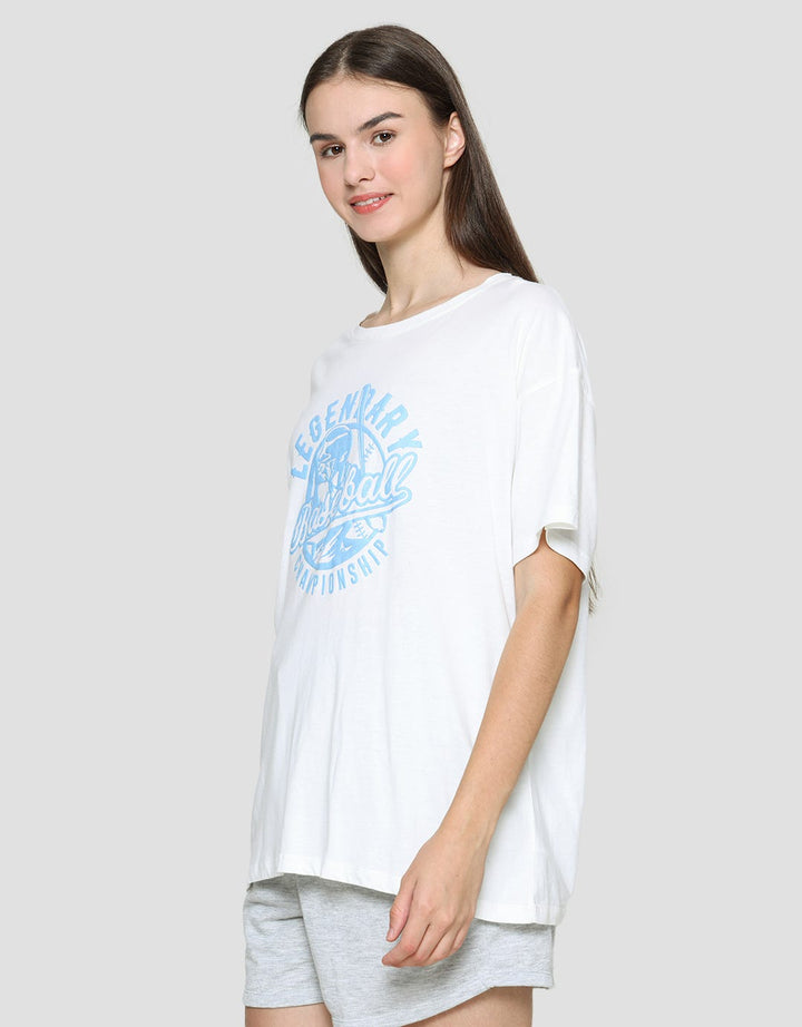 Nevada Baseball Legendary Kaos Lengan Pendek Wanita