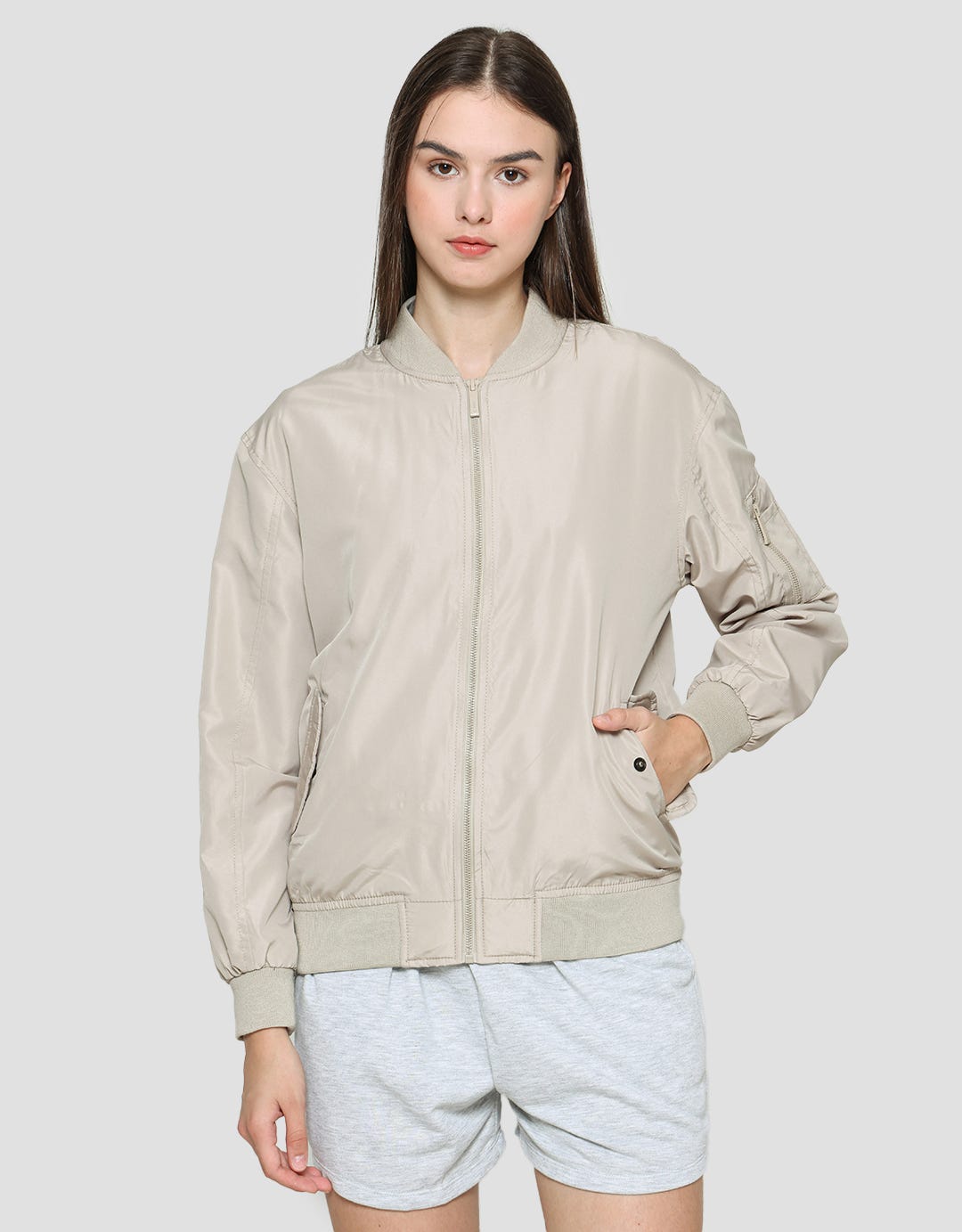Nevada Women's Solid Bomber Jacket