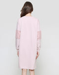 Nevada Midi Dress Waffle Lengan Panjang Wanita