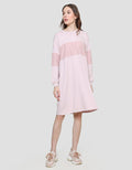 Nevada Midi Dress Waffle Lengan Panjang Wanita