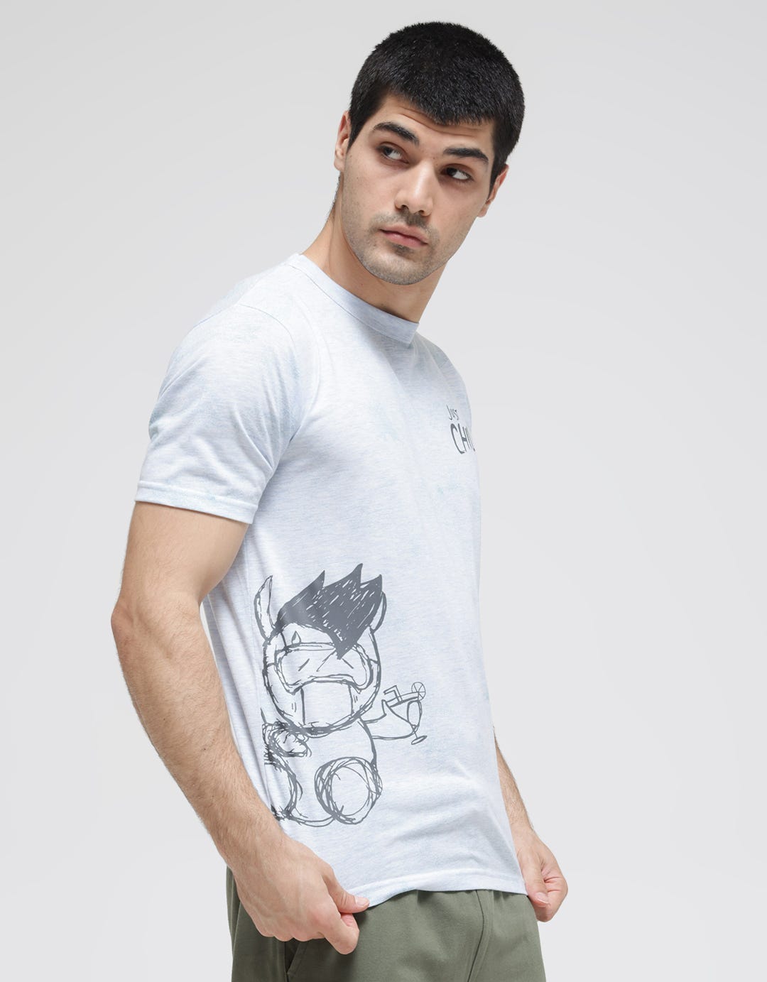T Zone Short Sleeve T-Shirt Just Chill
