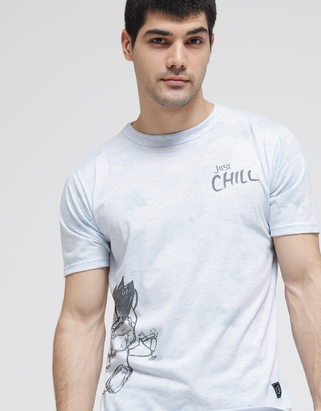 T Zone Short Sleeve T-Shirt Just Chill